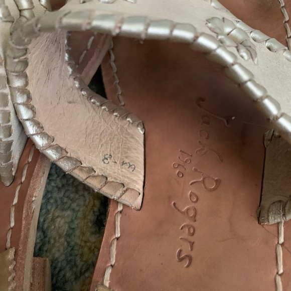 Champagne Gold Jack Rogers Sandals - Picture 4 of 4